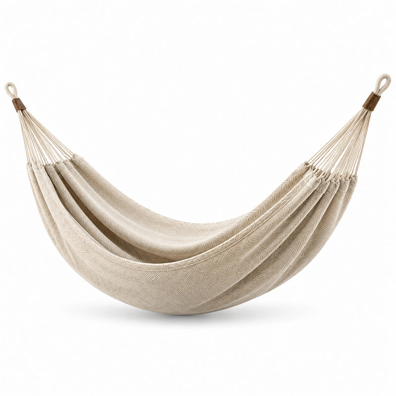 Hamac en Coton Beige 200cm x 150cm
