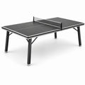 Table de ping-pong d'intérieur en MDF noir et acier