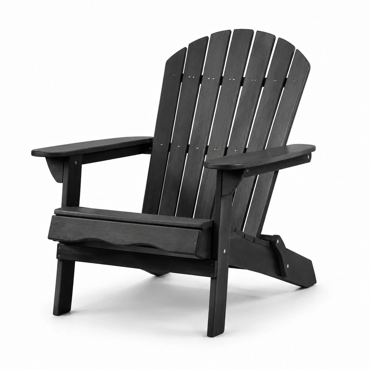 Fauteuil en bois noir pour extérieur
