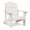 Chaise Adirondack en bois massif blanc