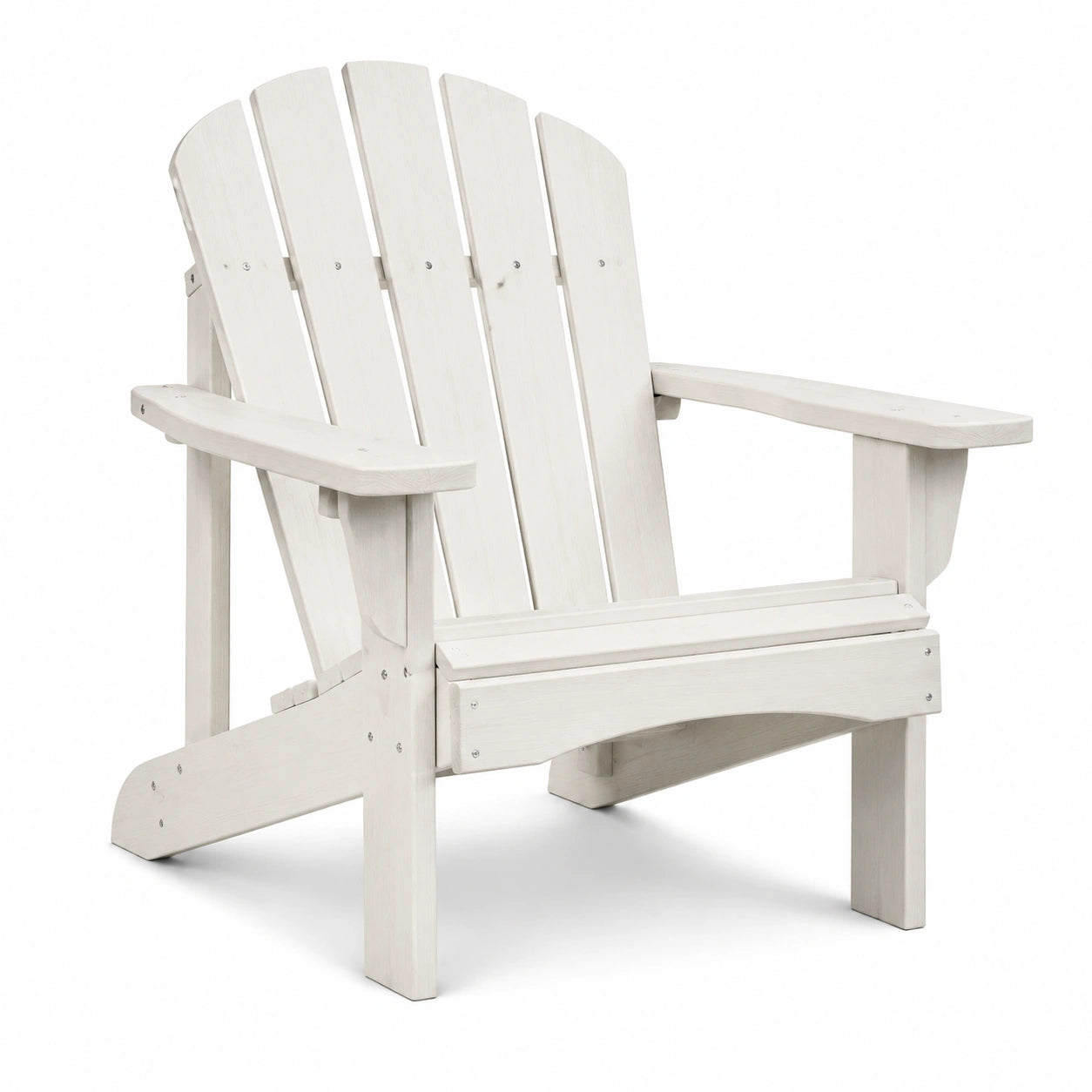 Chaise Adirondack en bois massif blanc